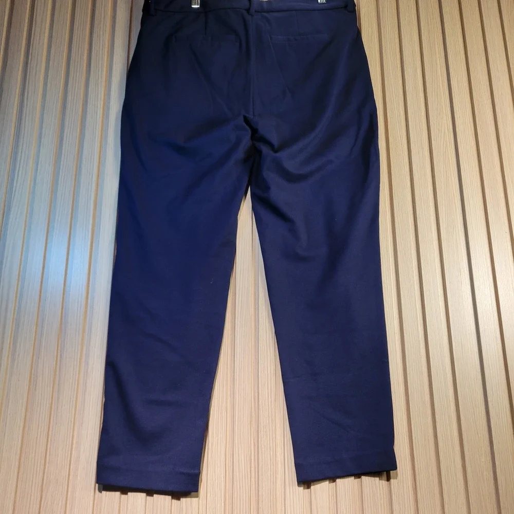 Liverpool Los Angeles Navy Blue Ponte Knit Trousers Straight Leg Pants 12/31